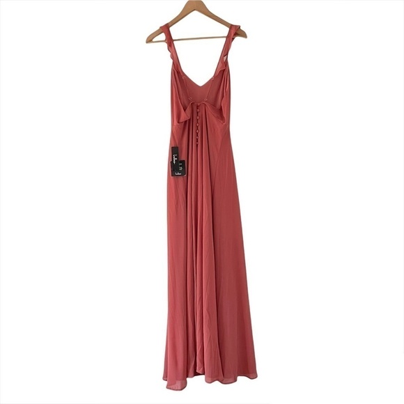 NWT Lulus Meteoric Rise Rusty Rose Maxi Dress M - Picture 6 of 10